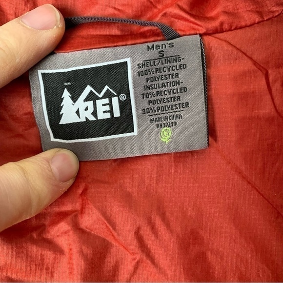 REI Co-op Revelcloud Insulated Puffer Jacket Red Men's Small - Picture 7 of 14
